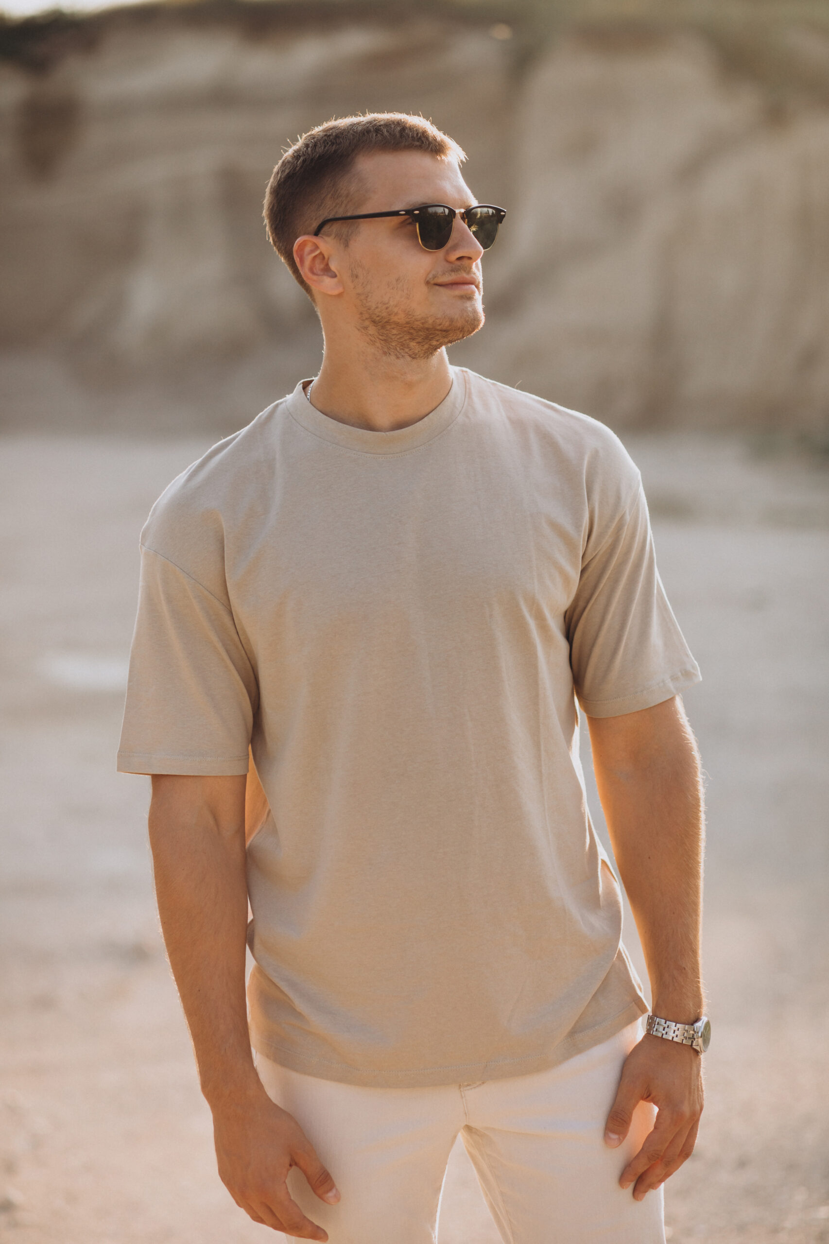 Classic Cotton Crew Neck T-Shirt for Men